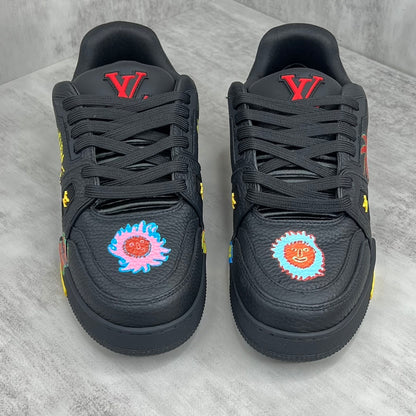 Louis Vuitton x Yayoi Kusama Trainers "Black Faces"