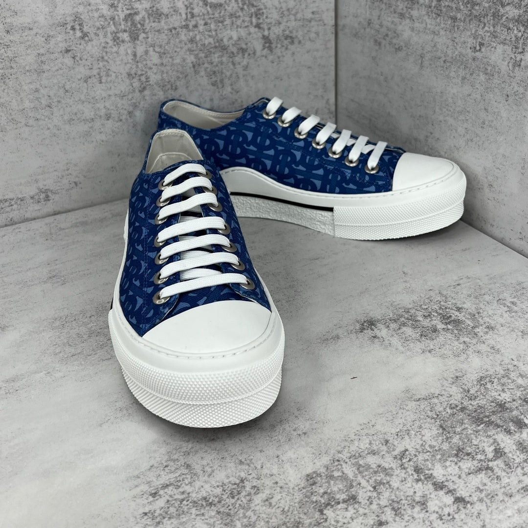 Burberry Gabardine "Blue Monogram"