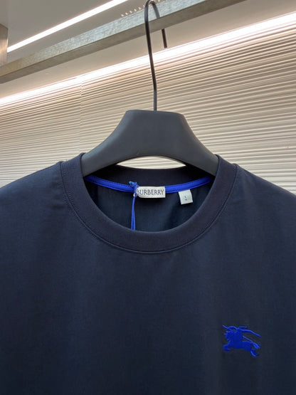 Burberry Cotton T-Shirt "Navy Blue"
