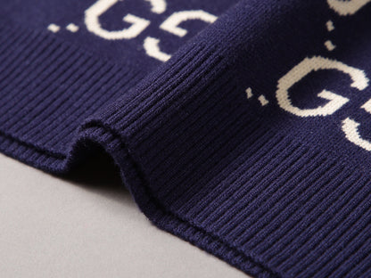 Gucci Sweater "Navy Blue-Beige"