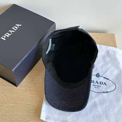Prada Denim Baseball Cap