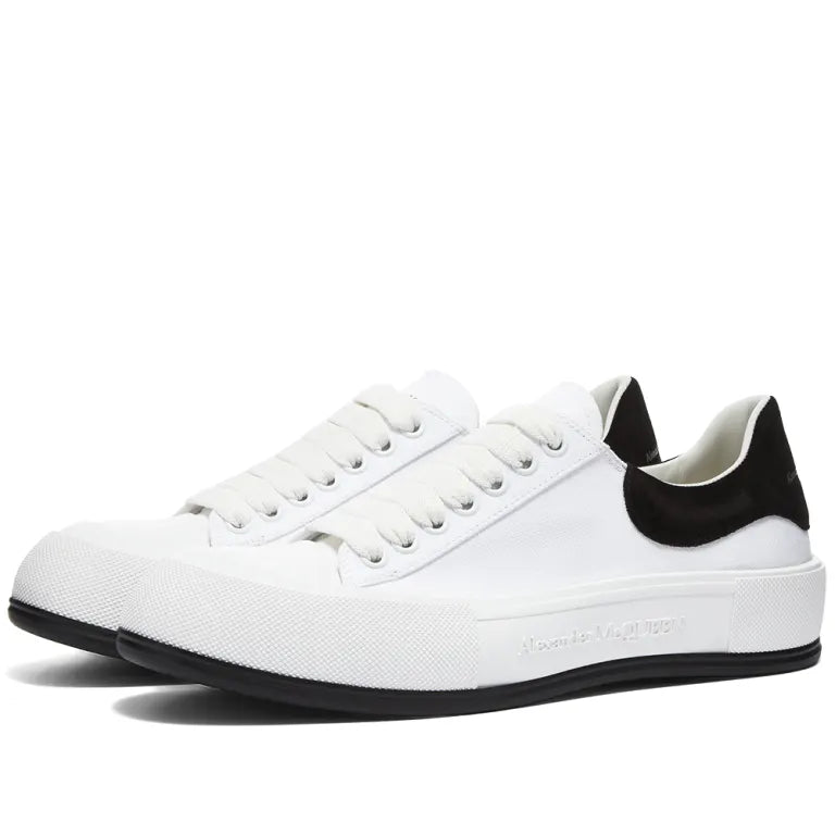 Alexander McQueen Deck Plimsoll Low "White-Black"