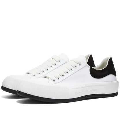 Alexander McQueen Deck Plimsoll Low "White-Black"