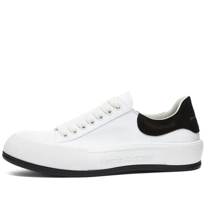 Alexander McQueen Deck Plimsoll Low "White-Black"