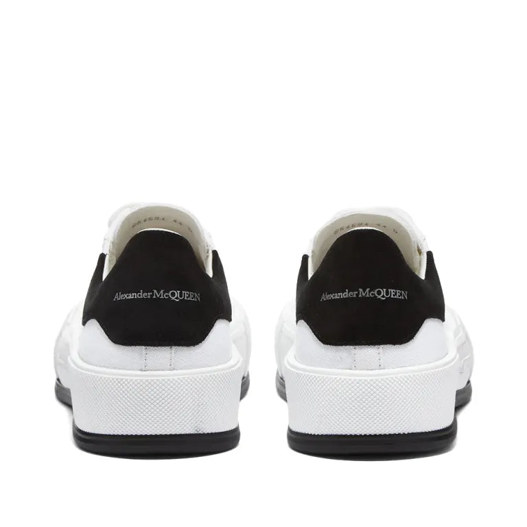 Alexander McQueen Deck Plimsoll Low "White-Black"