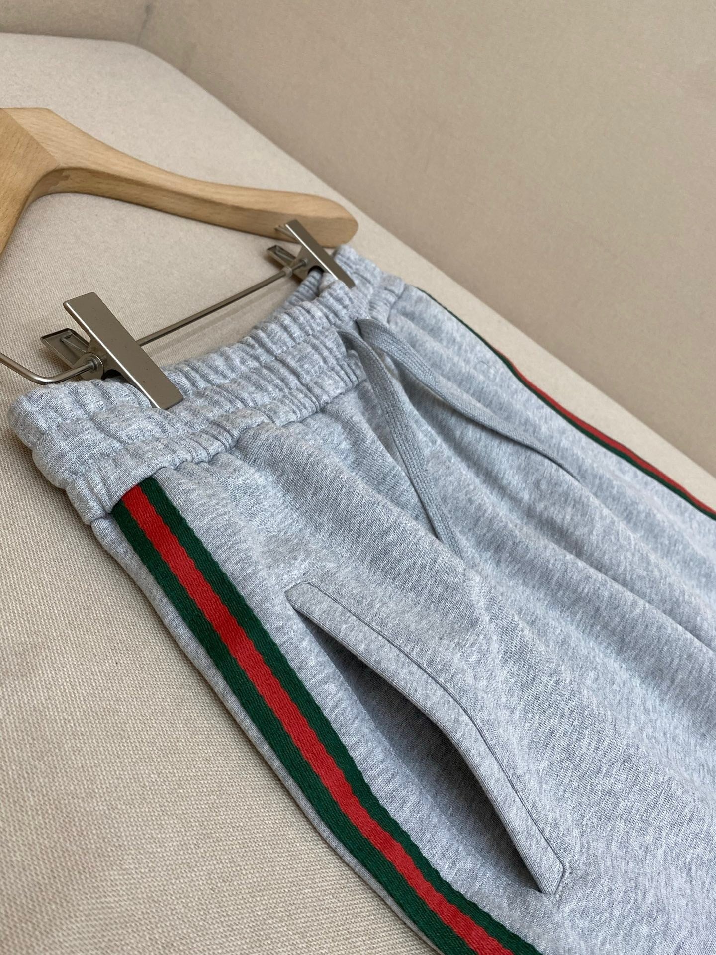 Gucci Cotton Jersey Jogging Pant "Grey"