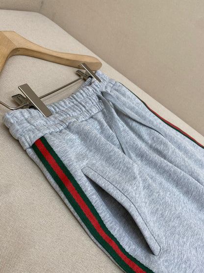 Gucci Cotton Jersey Jogging Pant "Grey"