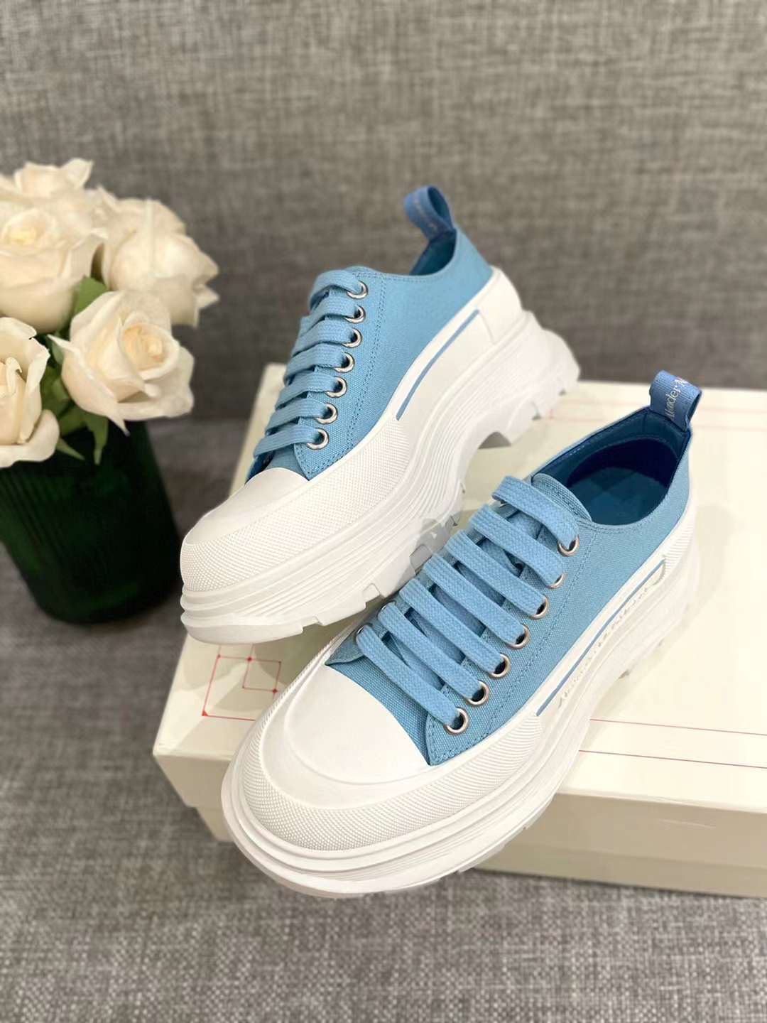 Alexander McQueen Tread Slick Low "Sky Blue"