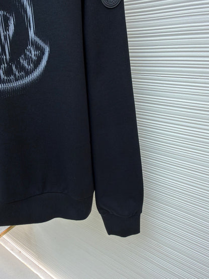 Moncler Blurred Logo Sweatshirt "Black"