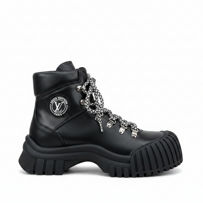 Louis Vuitton Ruby Flat Ranger Boots "Black"