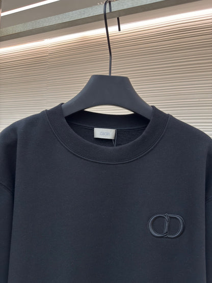 Dior CD Icon Sweatshirt "Black Cotton Fleece"