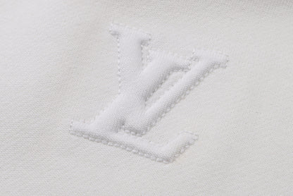 Louis Vuitton LV Embossed Cotton Hoodie "Milk White"