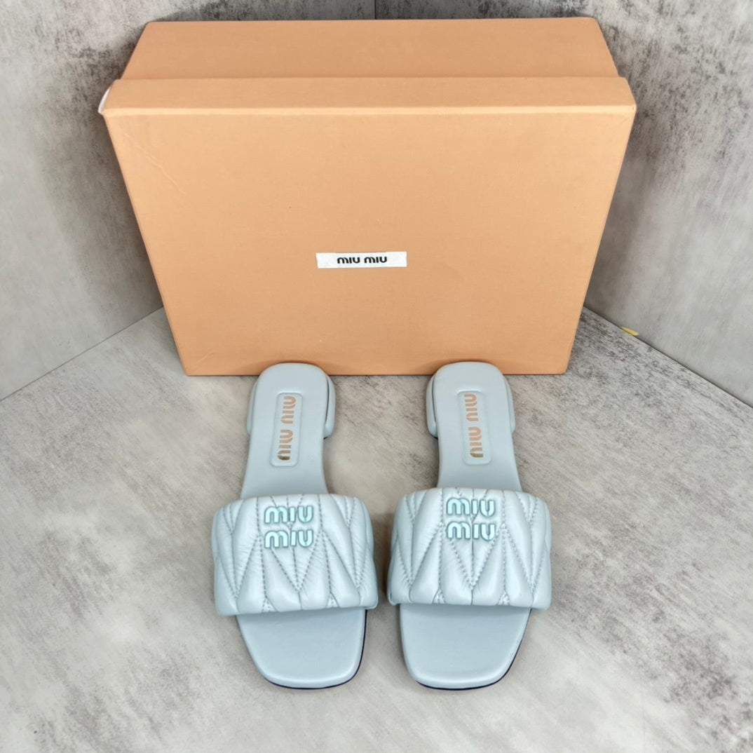 Miu Miu Slides "Baby Blue"