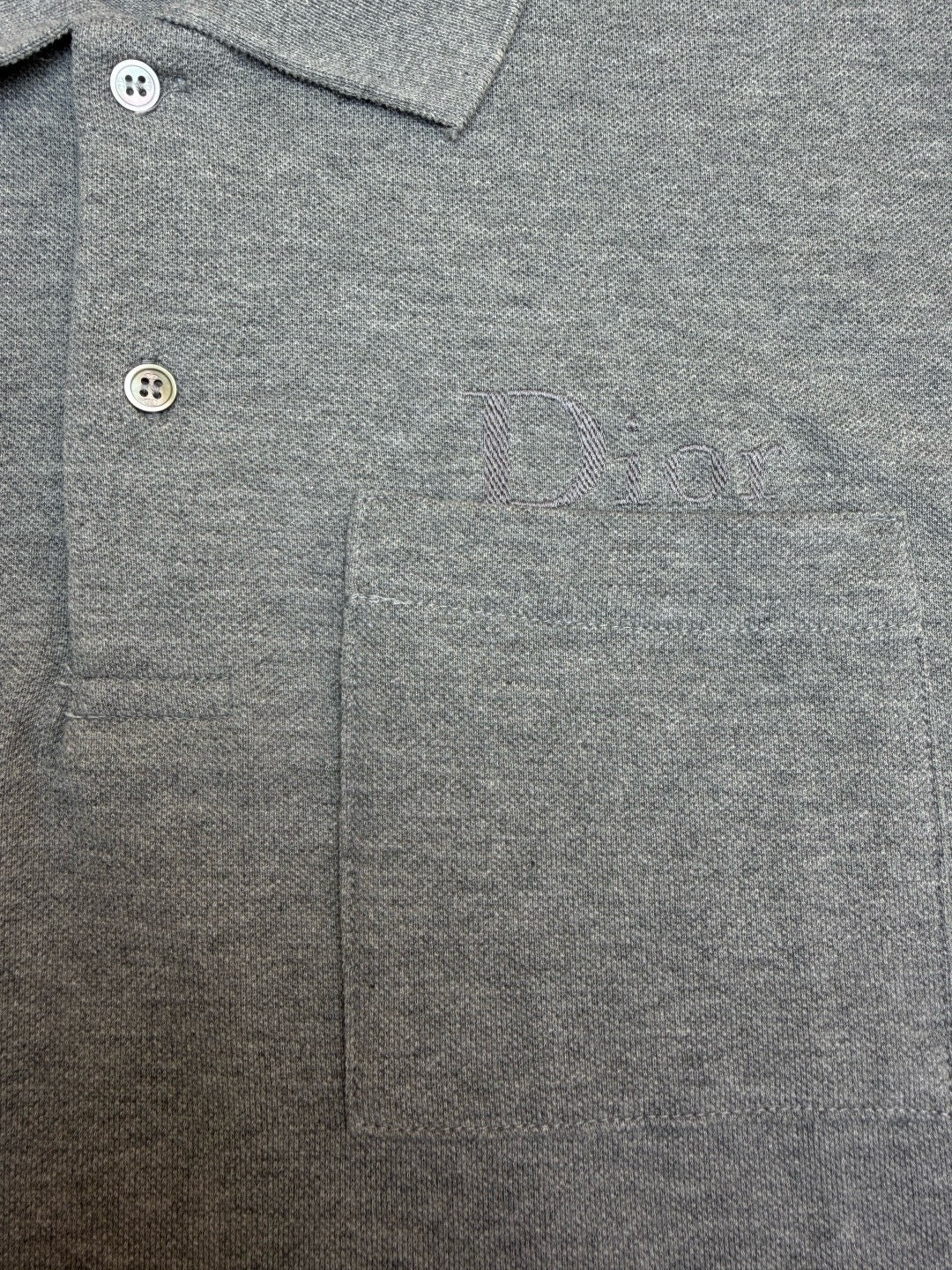 Dior Polo Shirt "Grey Cotton Piqué"