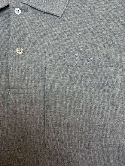Dior Polo Shirt "Grey Cotton Piqué"