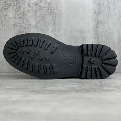 Dior Leather Derby Shoes "Black"