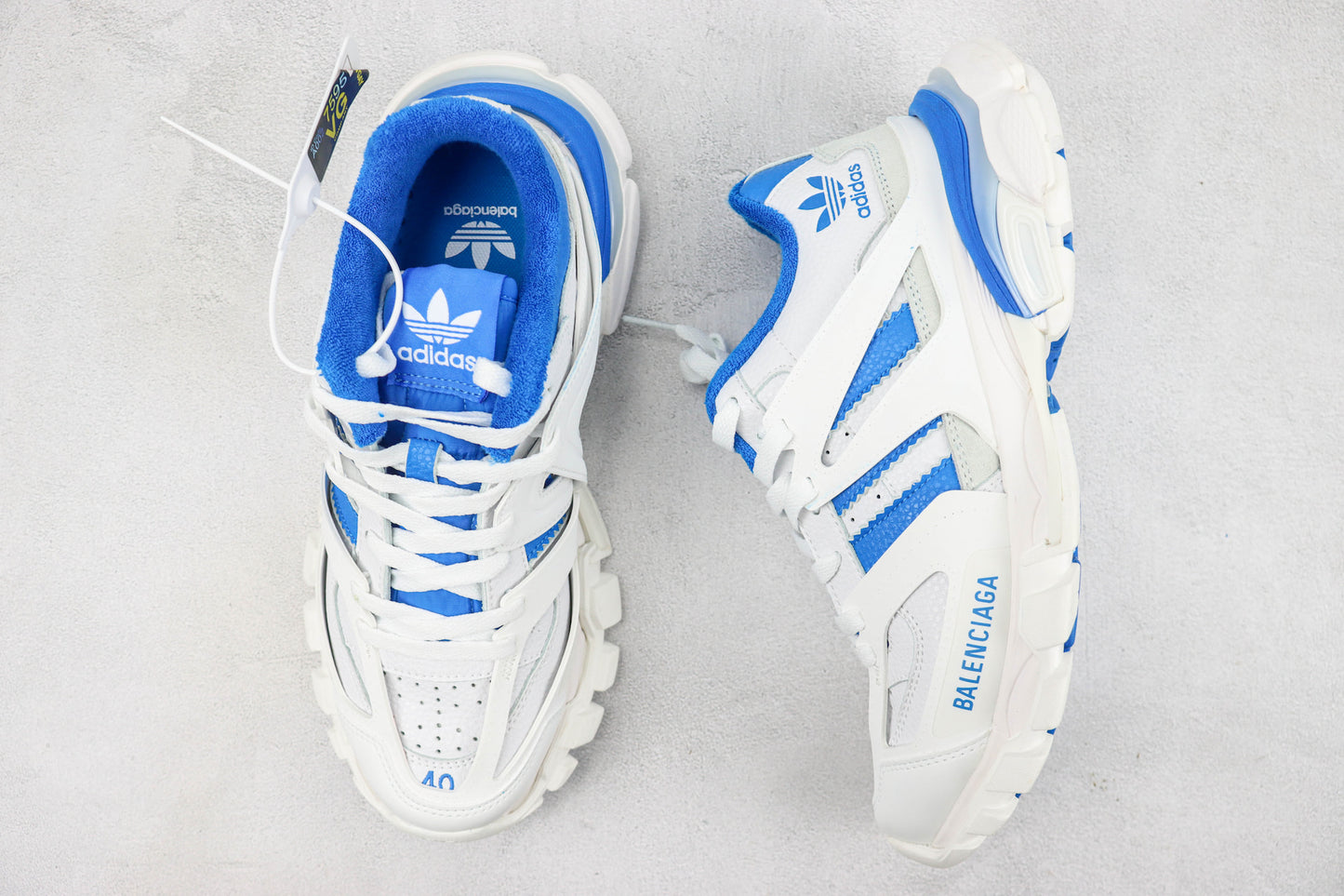 Balenciaga x Adidas Track "White-Blue"