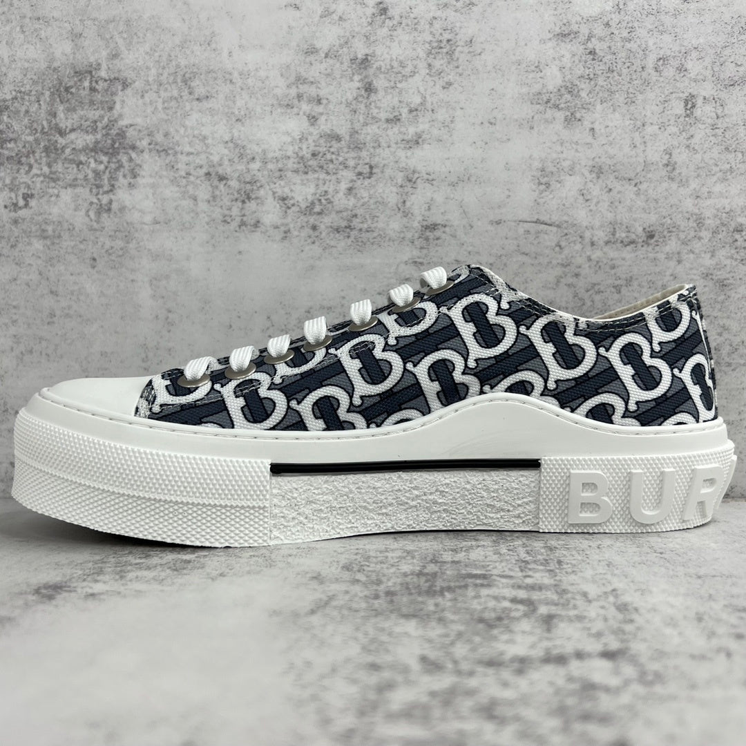 Burberry Gabardine "Black-White Monogram"