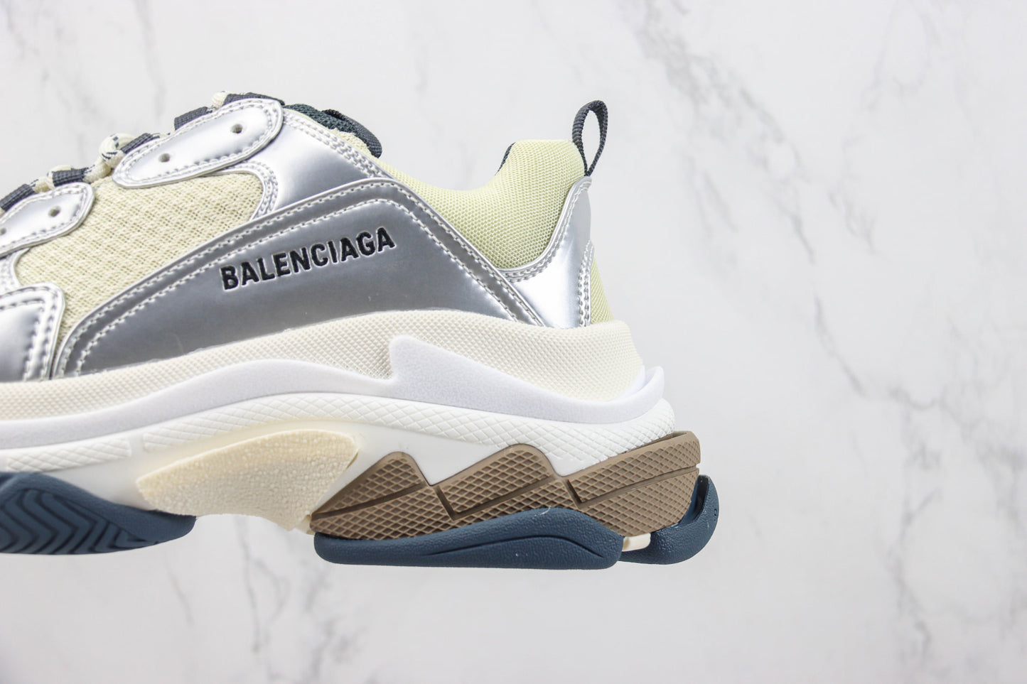 Balenciaga Triple S "White-Silver"