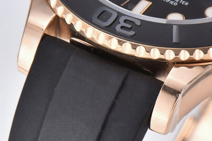 Rolex Yacht-Master 40mm Black Rubber Strap Black Dial
