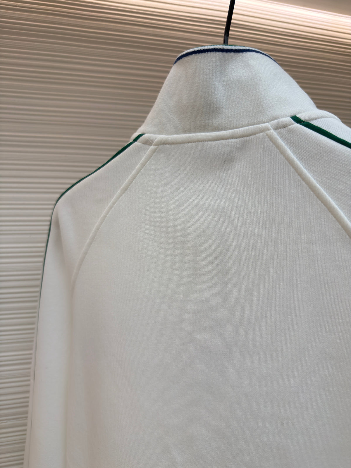 Burberry Nylon Cotton Tennis Jacket "Chalk White"