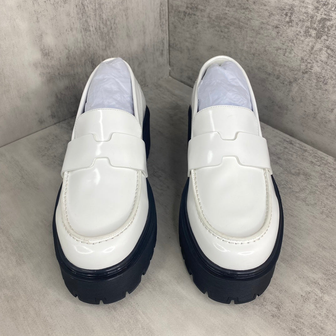 Hermes Leather Loafers "White"