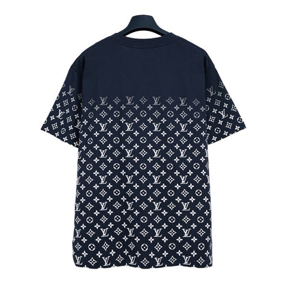 Louis Vuitton Gradient Monogram T-Shirt "Navy Blue-White"