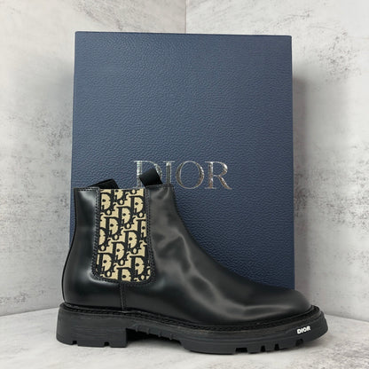 Dior Explorer Chelsea Boots "Black-Beige"