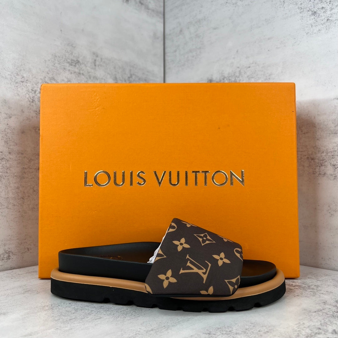 Louis Vuitton Slides "Brown-Black"