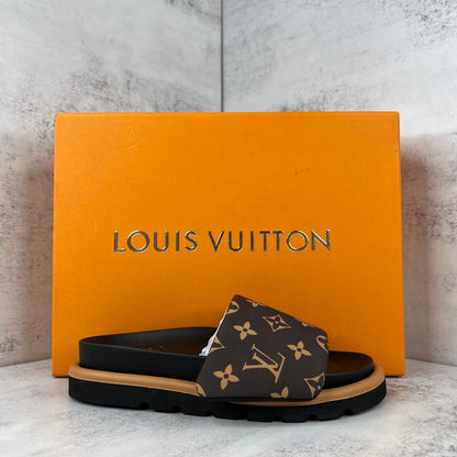 Louis Vuitton Slides "Brown-Black"