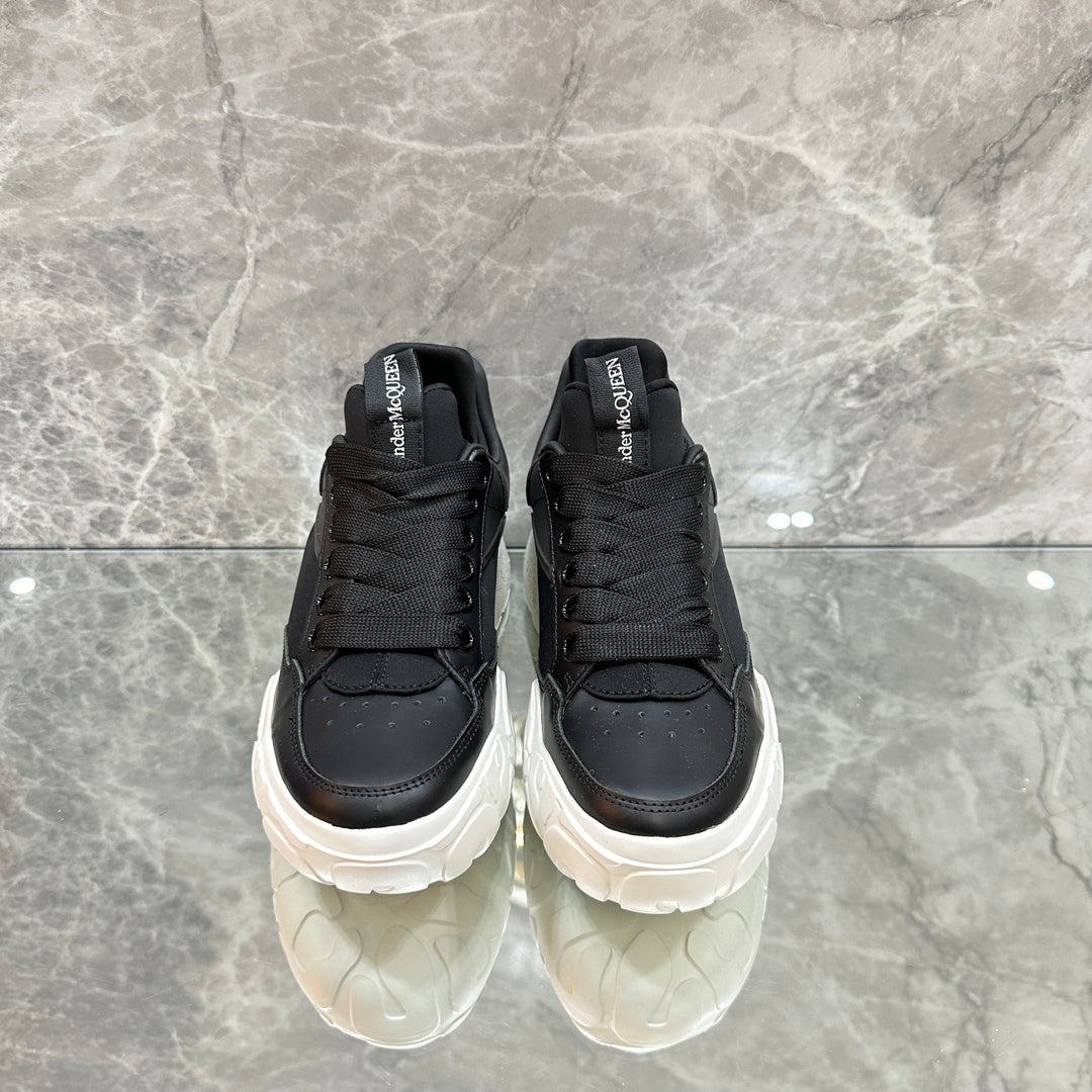Alexander McQueen Oversized Court "Black-White Sole"