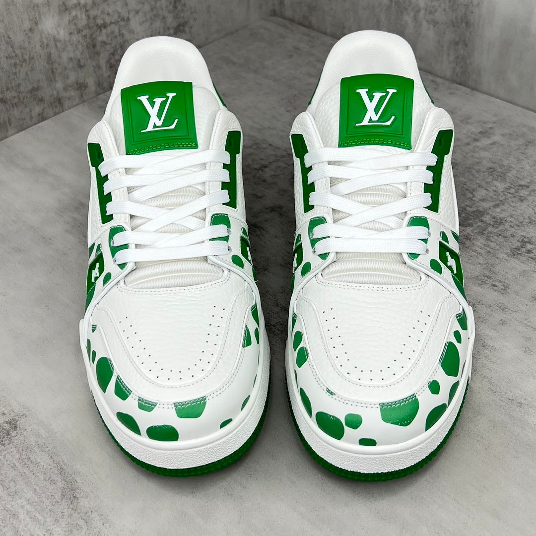 Louis Vuitton x Yayoi Kusama Trainers "Green-White"
