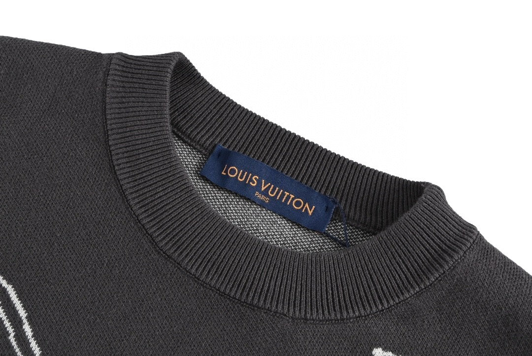 Louis Vuitton Rabbit Cartoon Sweater "Grey-White"