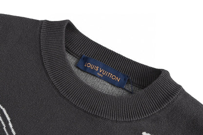 Louis Vuitton Rabbit Cartoon Sweater "Grey-White"