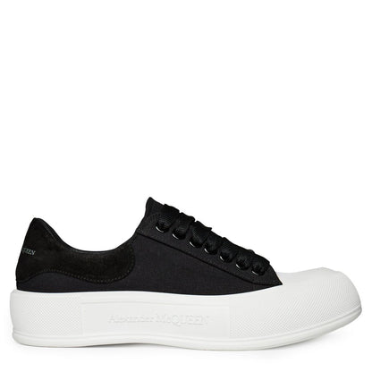 Alexander McQueen Deck Skate Plimsoll "Black-White"