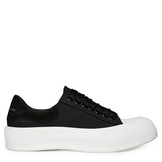 Alexander McQueen Deck Skate Plimsoll "Black-White"
