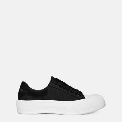 Alexander McQueen Deck Skate Plimsoll "Black-White"