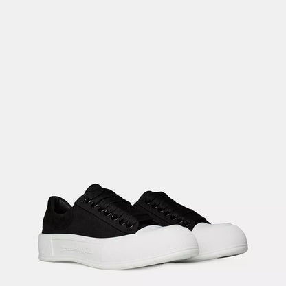 Alexander McQueen Deck Skate Plimsoll "Black-White"