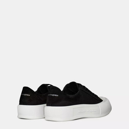 Alexander McQueen Deck Skate Plimsoll "Black-White"