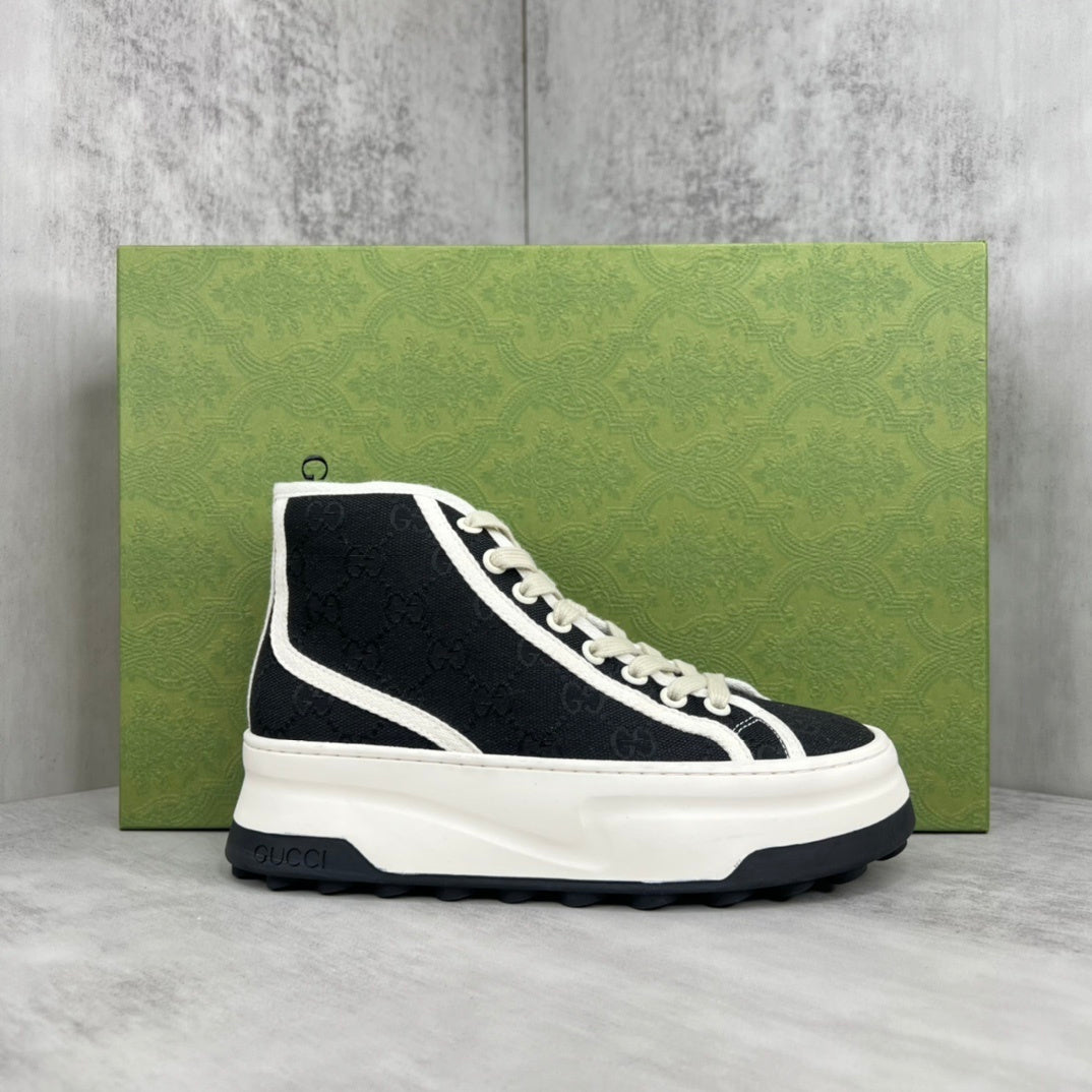 Gucci Tennis 1977 High-Top "White-Black Monogram"