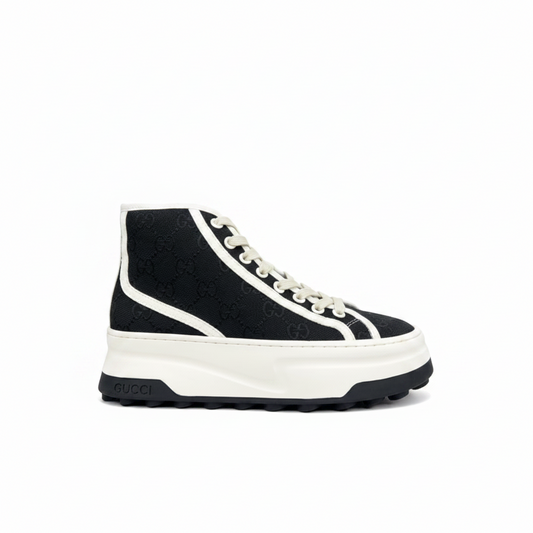 Gucci Tennis 1977 High-Top "White-Black Monogram"