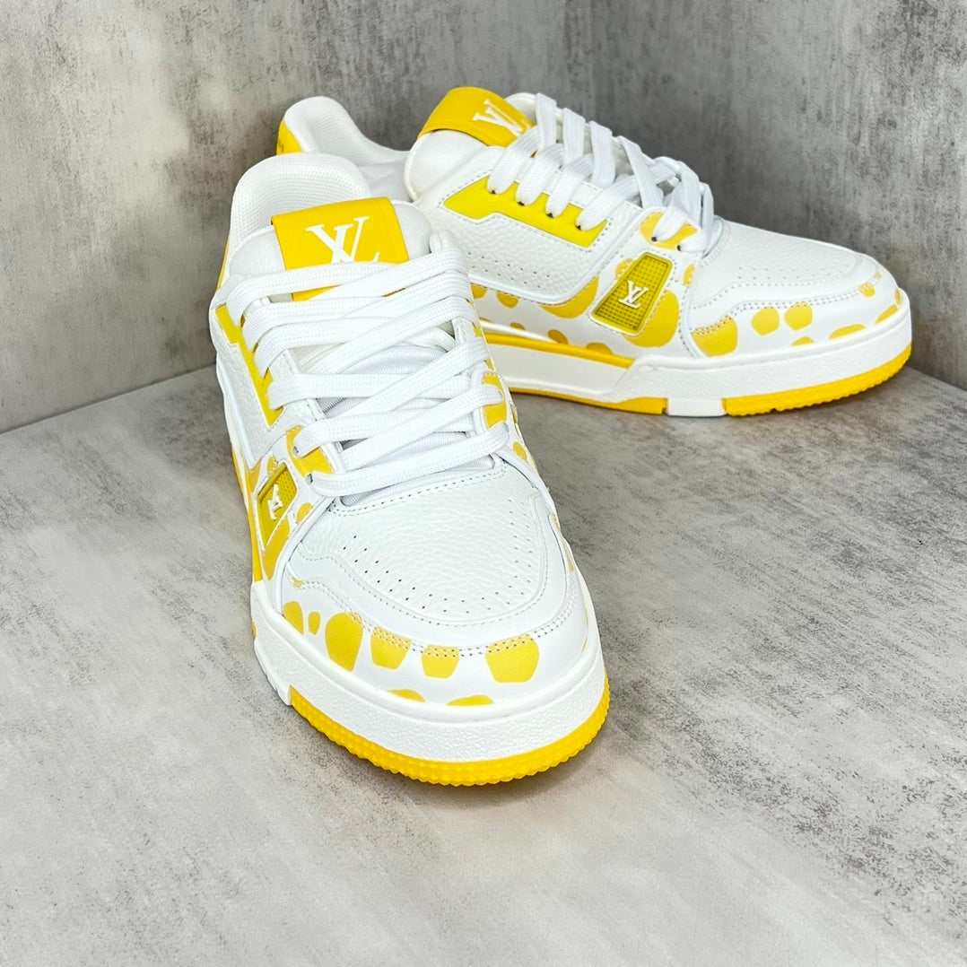 Louis Vuitton x Yayoi Kusama Trainers "Yellow-White"