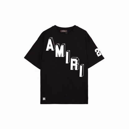 Amiri Flocked Hockey Skater T-Shirt "Black-White"