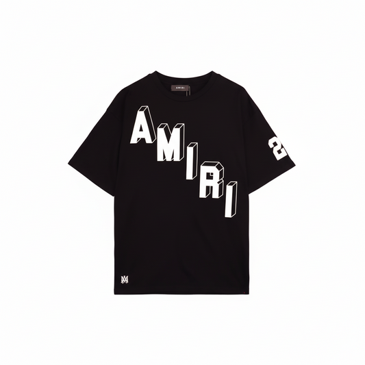 Amiri Flocked Hockey Skater T-Shirt "Black-White"