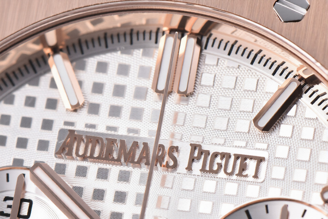 Audemars Piguet Royal Oak Chrono 41mm Rose Gold White Dial