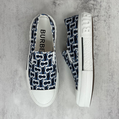 Burberry Slip-On "Blue-White Monogram"