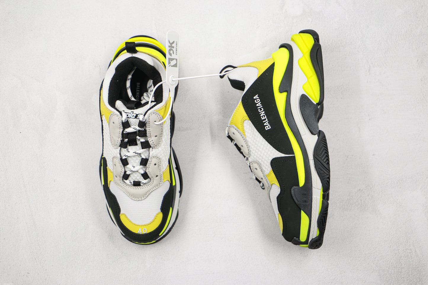Balenciaga Triple S "White-Black-Yellow"