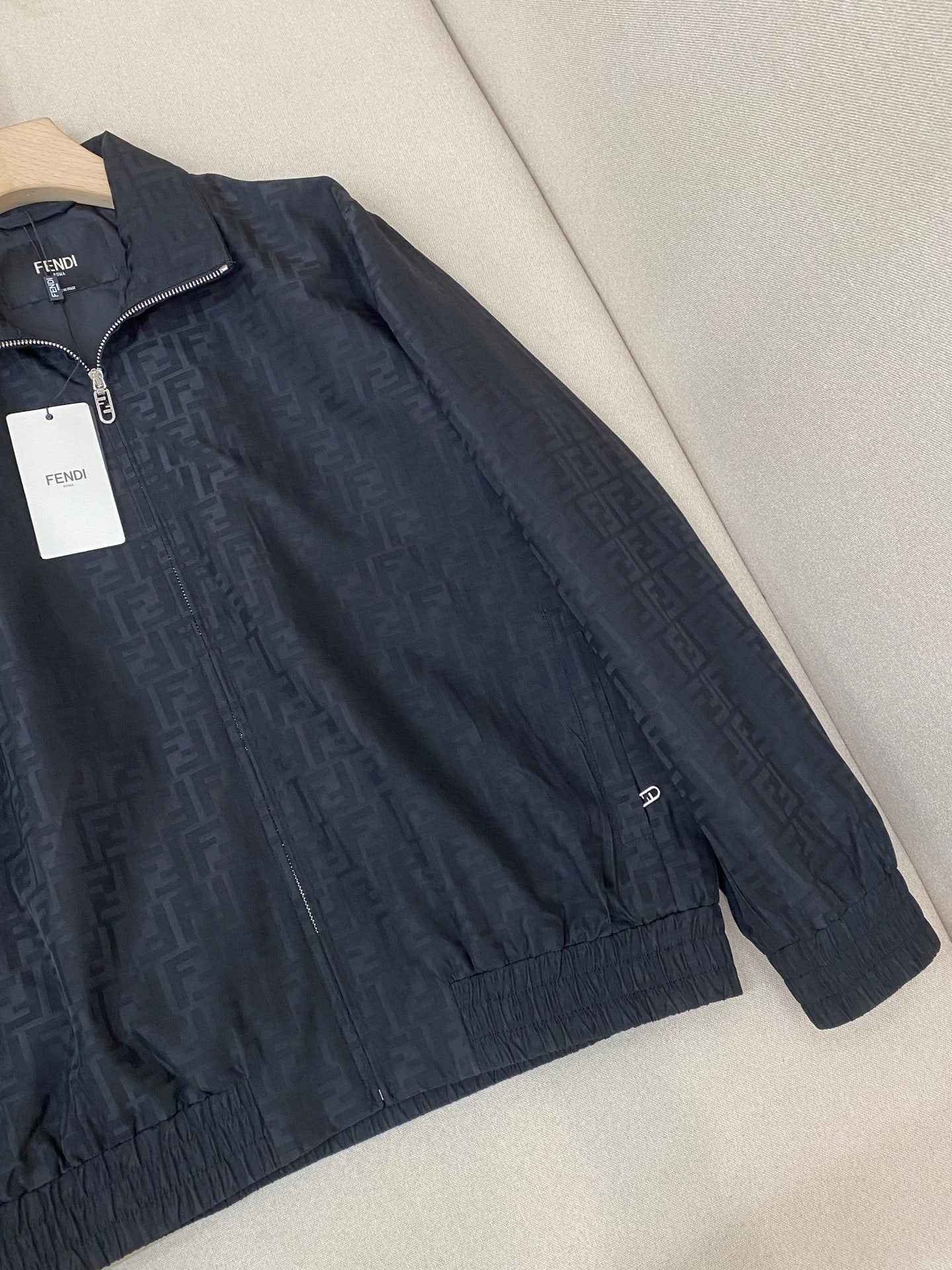 Fendi FF Monogram Bomber Jacket "Black"