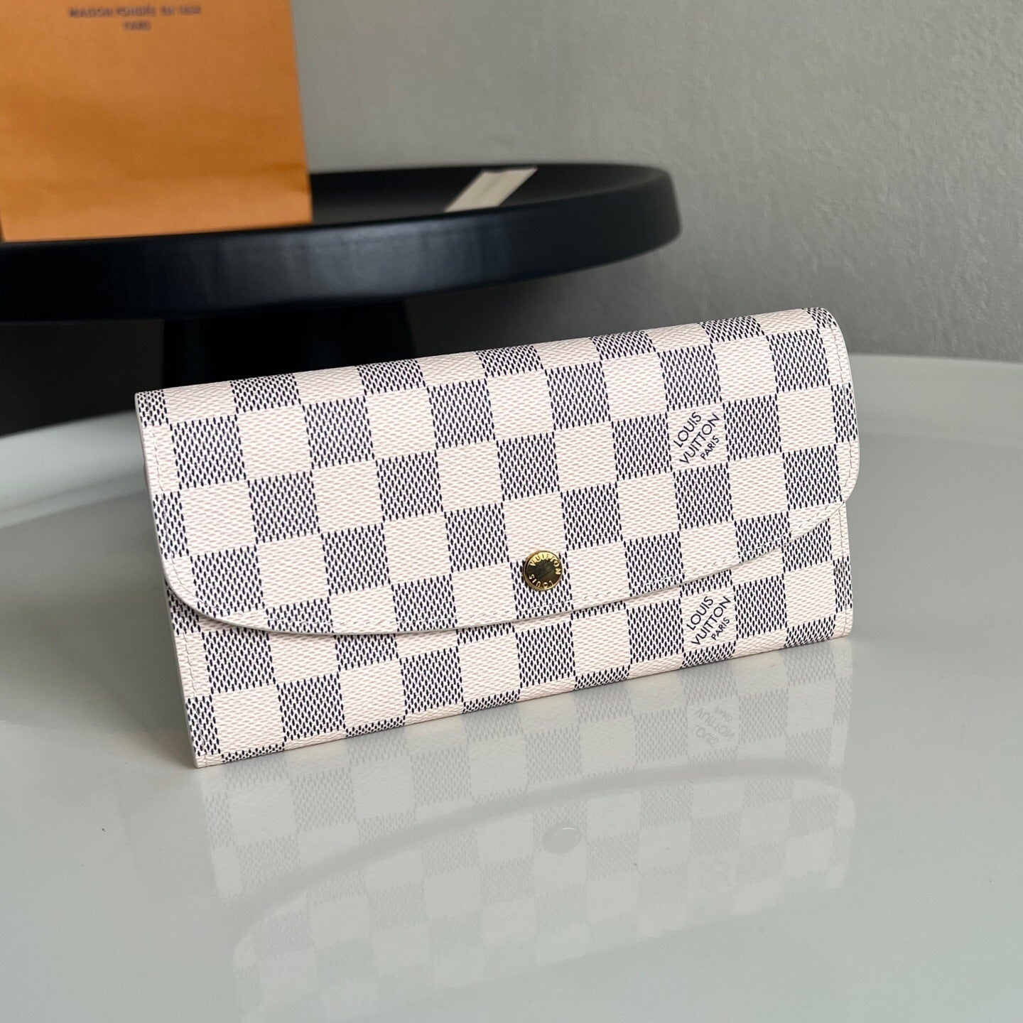 Louis Vuitton Emilie Wallet "Damier Azur"