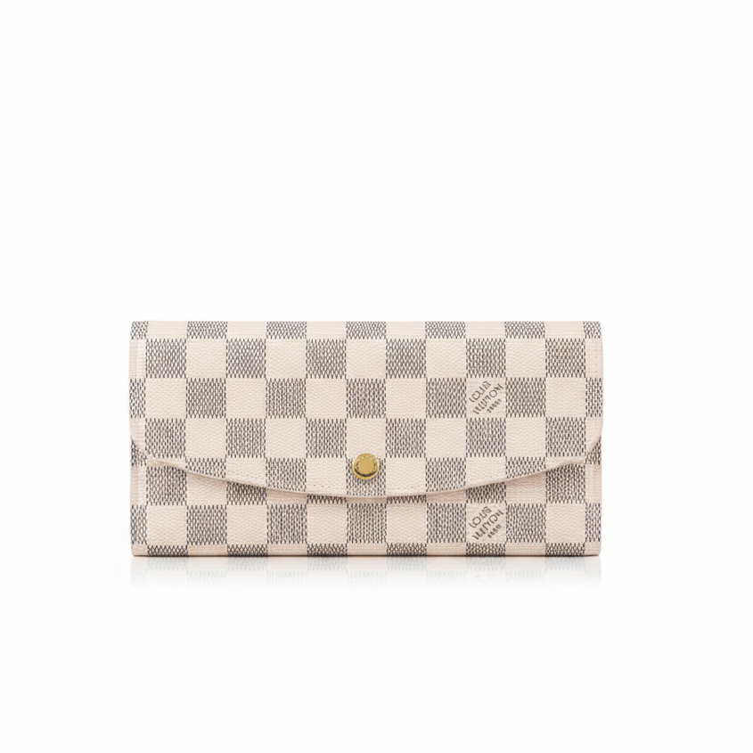 Louis Vuitton Emilie Wallet "Damier Azur"